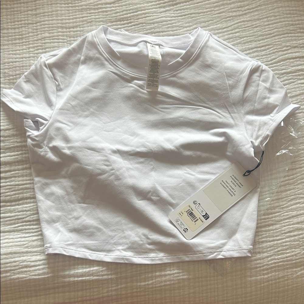 ALOSOFT crop finesse short sleeve